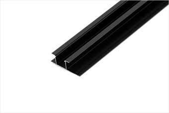 宜春航空纤维墙咔铝合金带灯中条（哑黑氧化）